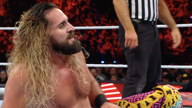 Seth Rollins catches a breather