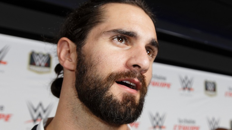 Seth Rollins in the middle of a thought