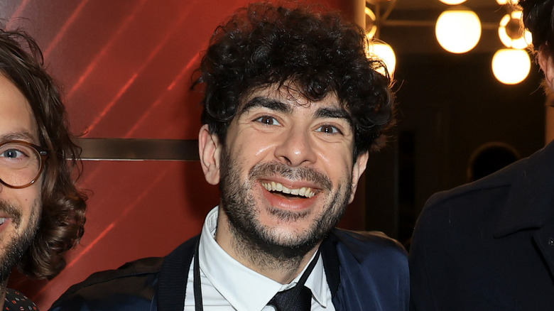 Tony Khan looking real happy