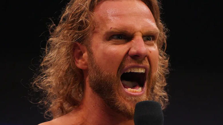 Hangman Adam Page yelling