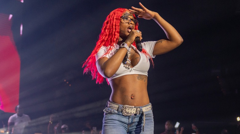 Sexyy Red performs at State of Emergency Tour at the Vystar Arena July 1, 2023 Jacksonville Florida