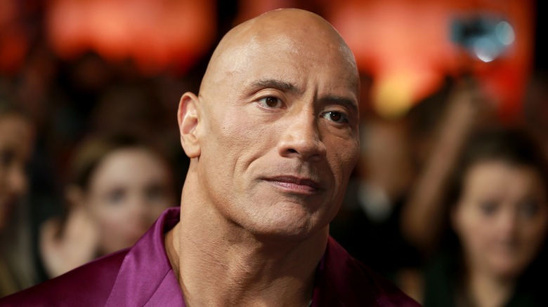 The Rock on the red carpet