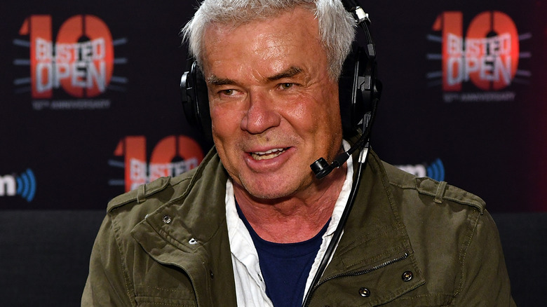 Eric Bischoff wearing headset
