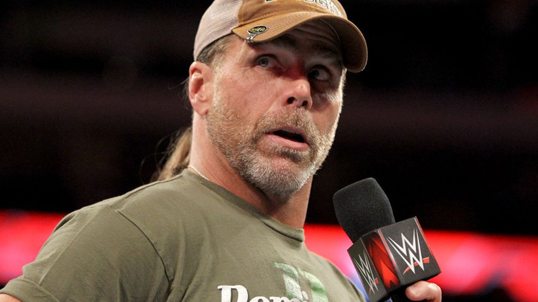 Shawn Michaels on the mic