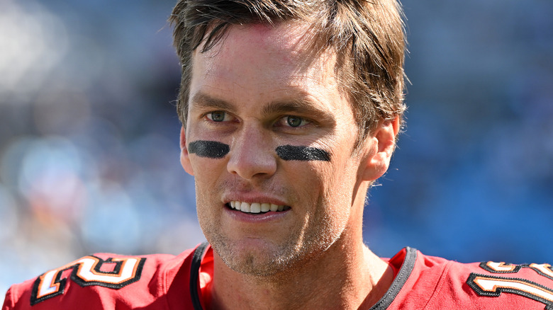 Tom Brady playing for the Tampa Bay Buccaneers