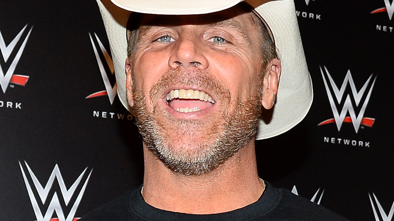 Shawn Michaels with mouth open