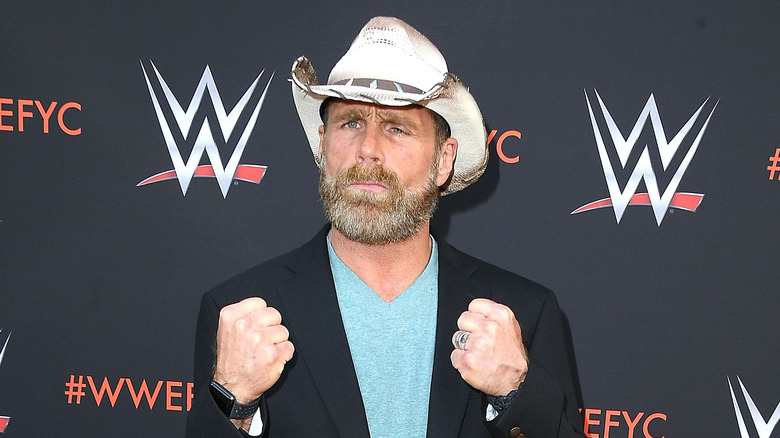 Shawn Michaels cruching fists