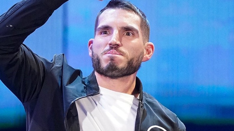 Johnny Gargano salutes crowd