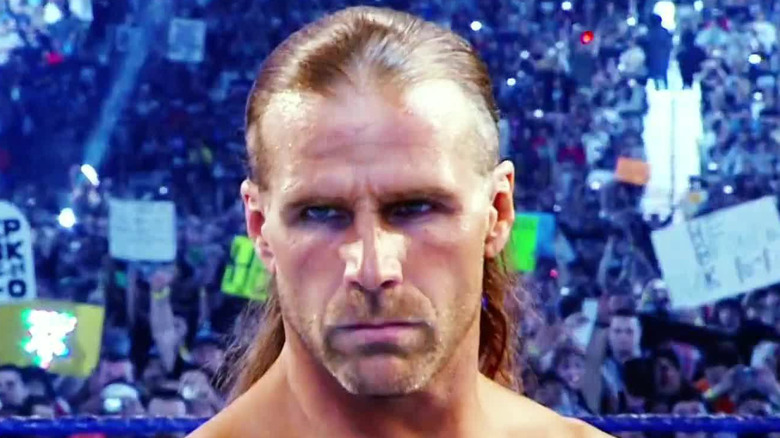 Shawn Michaels looking angry
