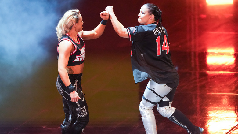 Zoey Stark and Shayna Baszler in WWE