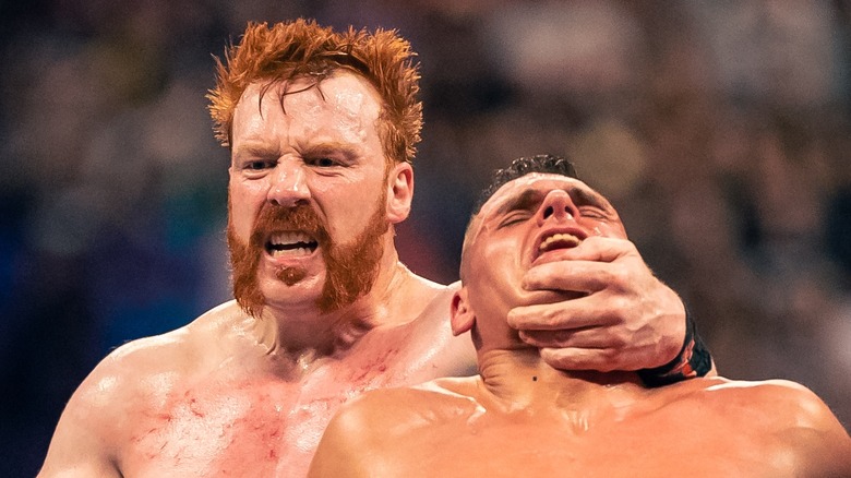 Sheamus attacking GUNTHER