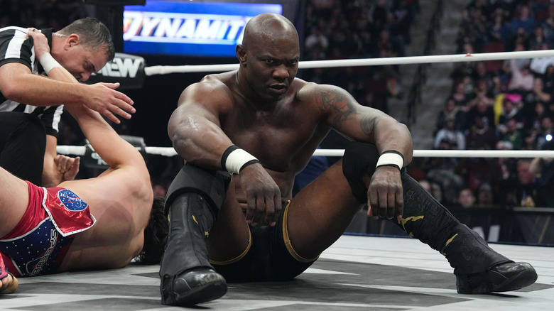 Shelton Benjamin in an AEW ring