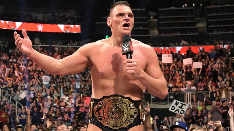GUNTHER cutting a promo in WWE