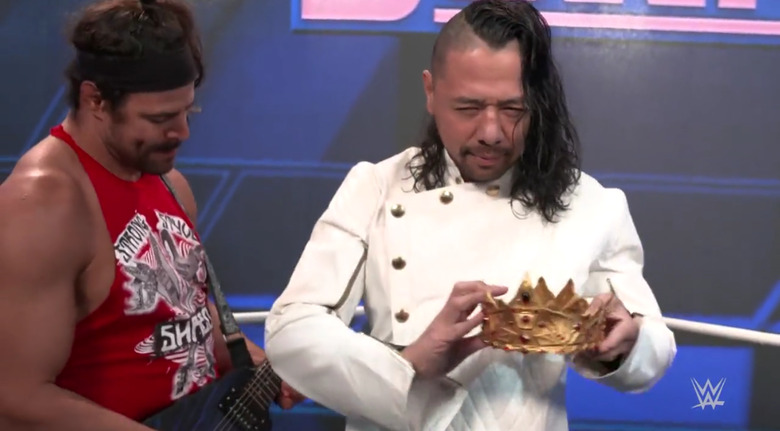 King Nakamura Celebrates His WWE Intercontinental Title Win