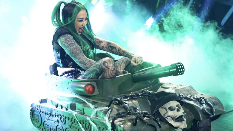 Shotzi riding her signature tank