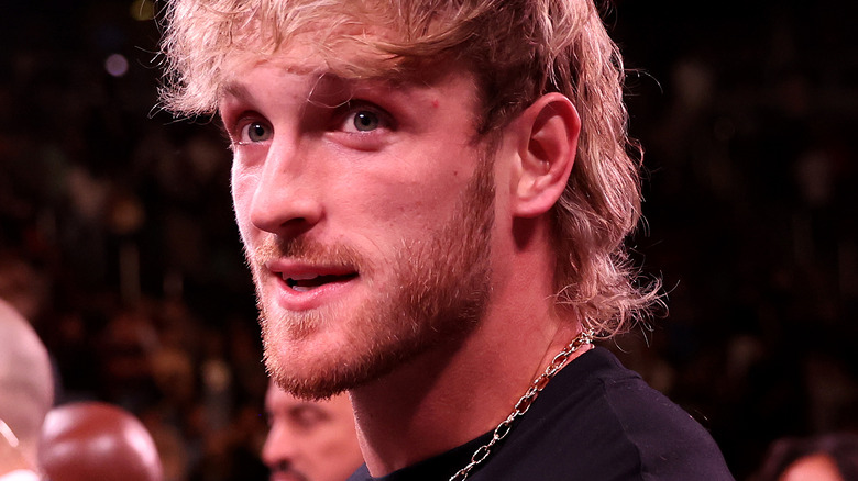 Logan Paul at his brother's boxing match