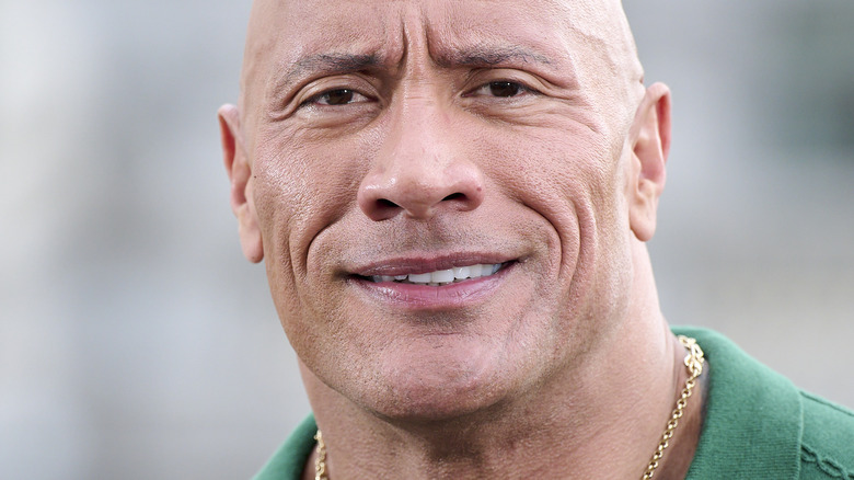 Dwayne "The Rock" Johnson smirking