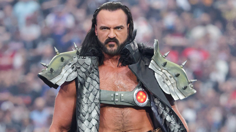 Drew McIntyre wearing warrior-inspired ring gear