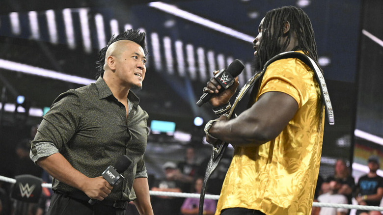 Yoshiki Inamura and Oba Femi in the ring