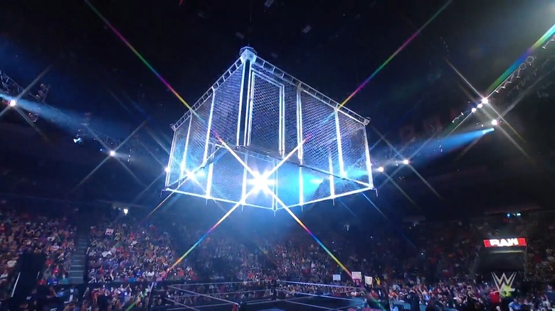 wwe raw cage