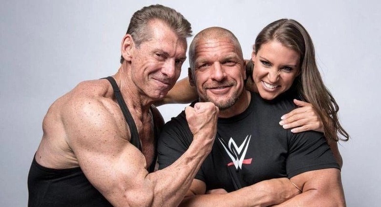 vince mcmahon triple hhh stephanie