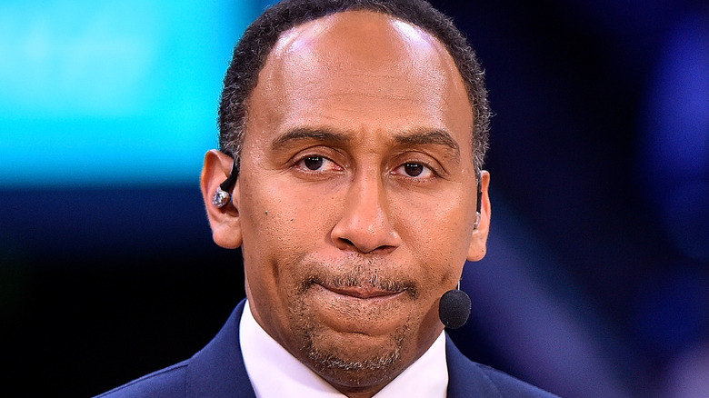 Stephen A Smith at the 2022 NBA Finals 