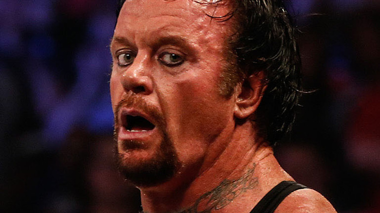 The Undertaker reacting