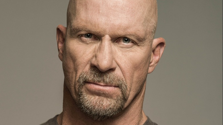 "Stone Cold" Steve Austin with his intense stare