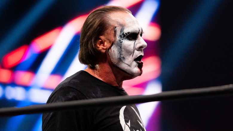 Sting looks exhausted