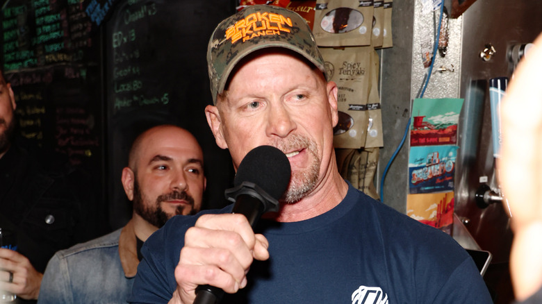 Stone Cold Steve Austin on the mic