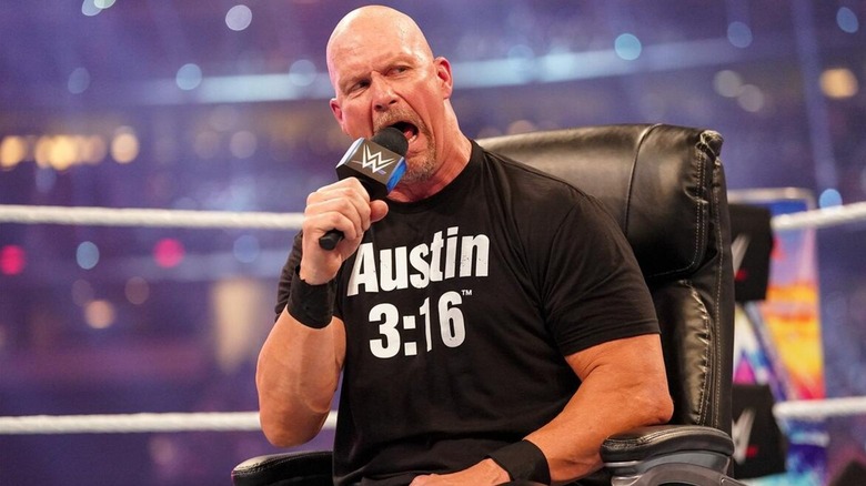Stone Cold Steve Austin talking