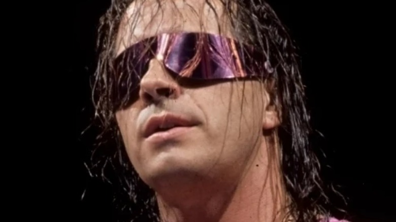 Bret Hart wearing sunglasses