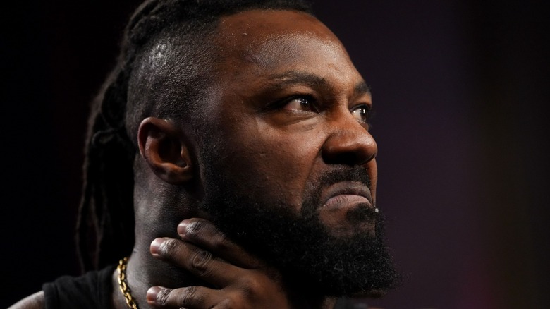 Swerve Strickland reeling after an encounter with Brody King on 