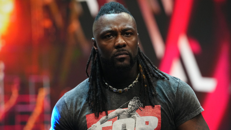 Swerve Strickland walking to the ring on AEW Dynamite