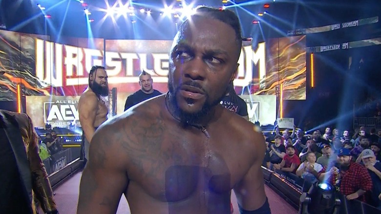 Swerve Strickland leaving the arena