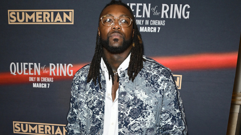 Swerve Strickland attends Queen of the Ring premiere