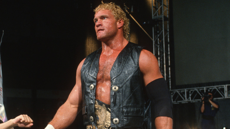 Sid Eudy, also known as Sid during his career with WWE, makes his entrance during Monday Night RAW at DCU Center on March 10, 1997 in Worcester, Massachusetts.