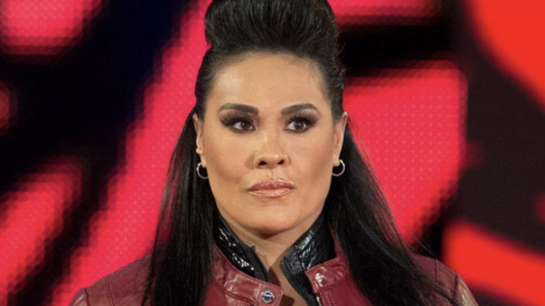 Tamina walking to the ring