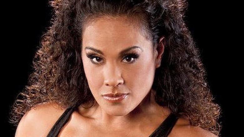 Tamina posing