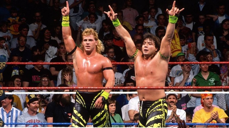Shawn Michaels and Marty Jannetty in the ring