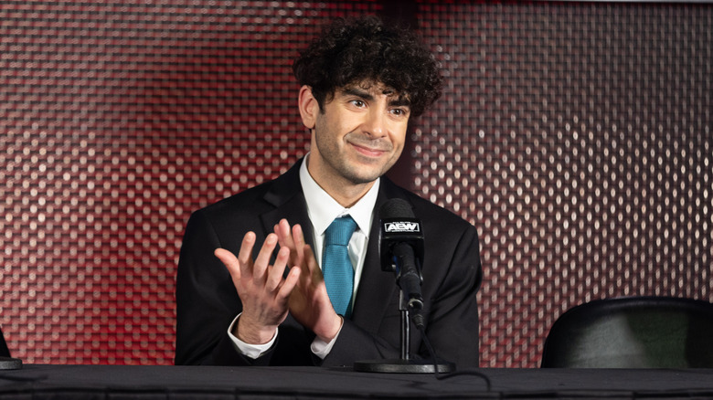 Tony Khan clapping