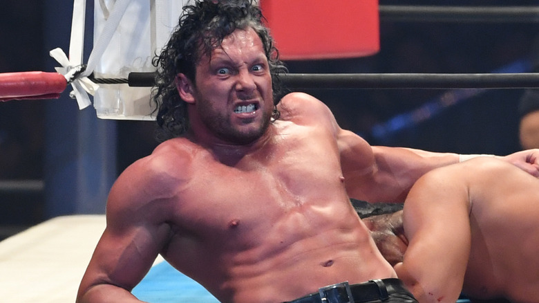 Kenny Omega snarling