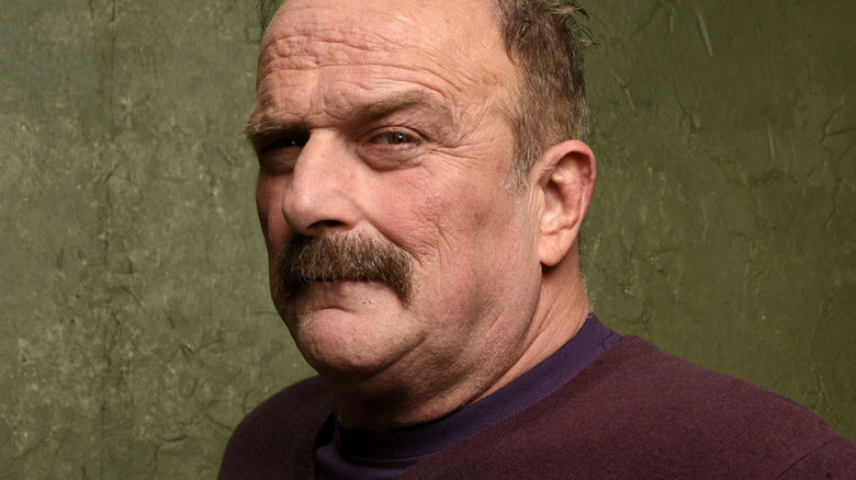 Jake Roberts looking to the side