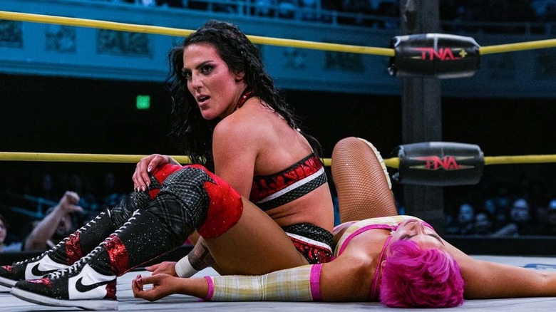 Tessa Blanchard in a TNA ring