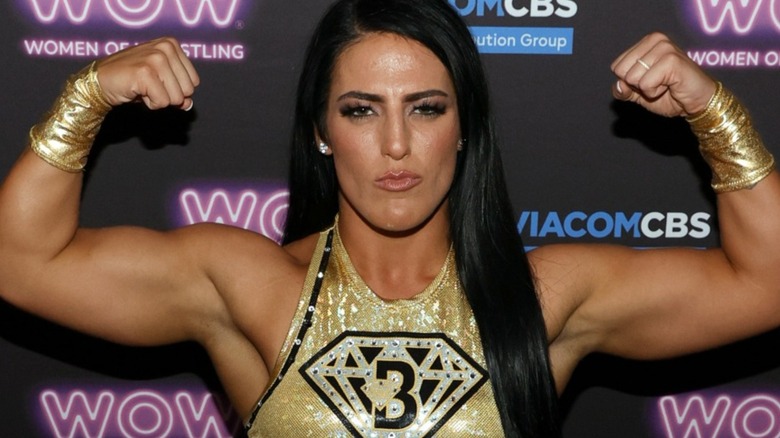 Tessa Blanchard flexing her muscles