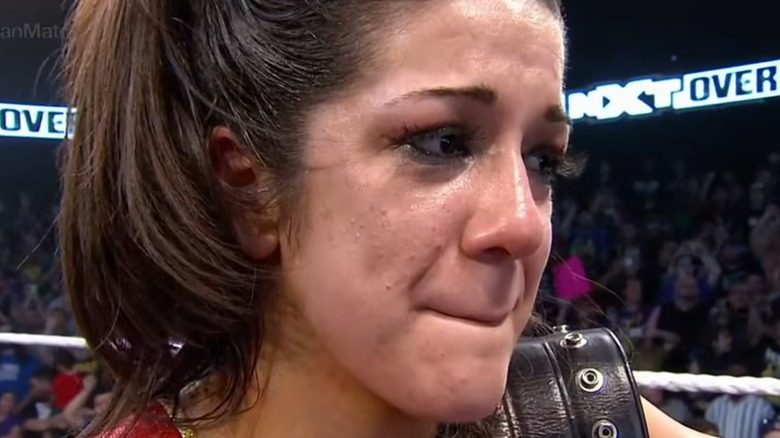 Bayley crying