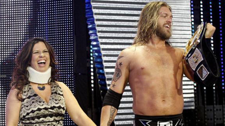 Edge Vickie Guerrero title belt