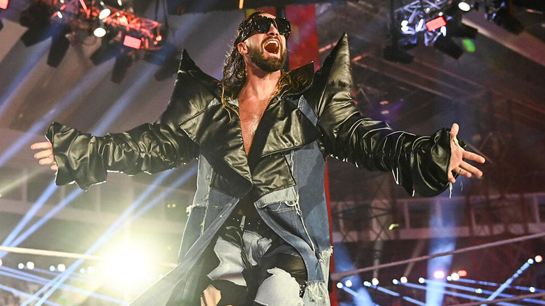 Seth Rollins poses