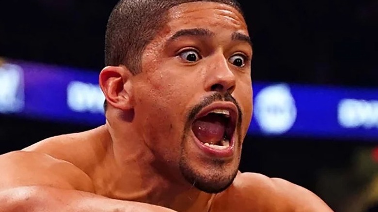 Anthony Bowens During A Match On AEW Dynamite