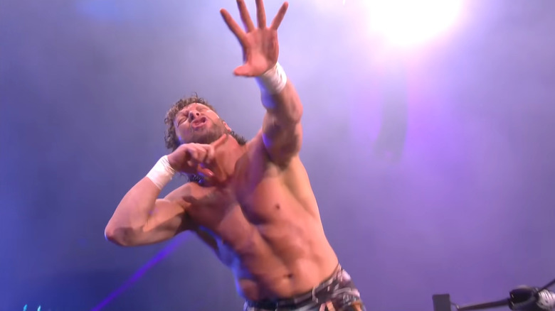 Kenny Omega cut throat